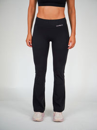 Solid Flare Tights Black
