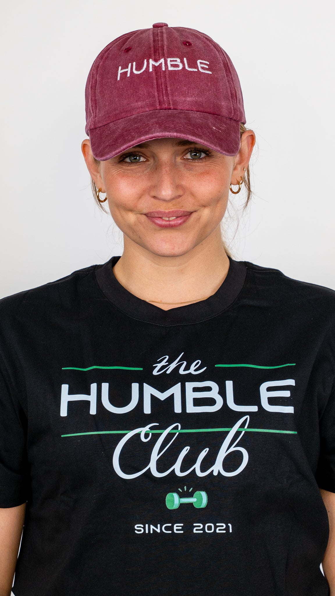 Röd vintagekeps för dam